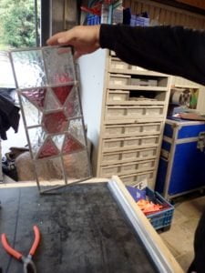 presentatie glas in lood raam